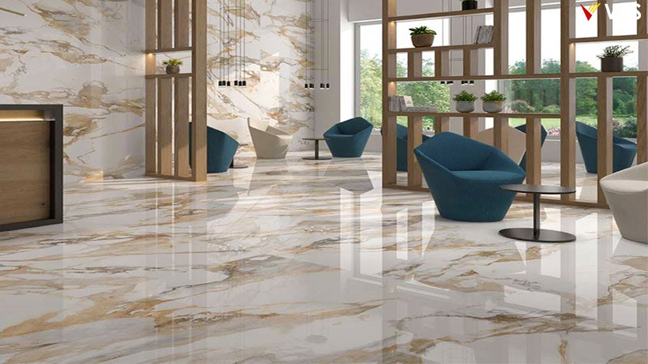 Large-format porcelain tile flooring installed in a DMV bathroom by F&F Surface Group